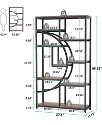Tribesigns 5-Tier Industrial Bookshelf