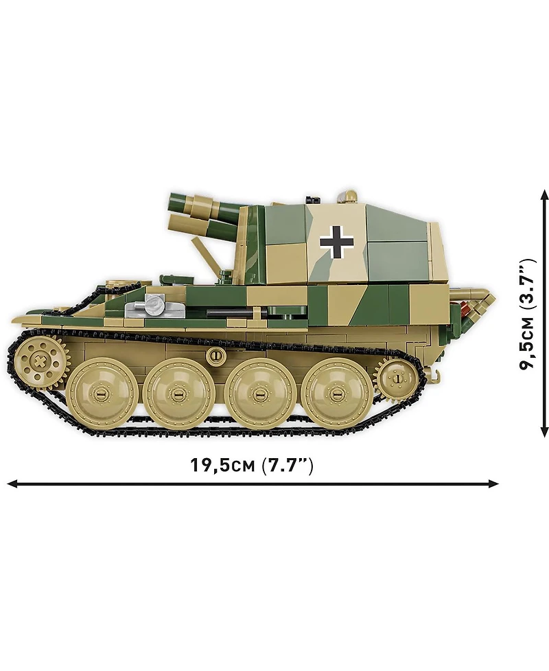 Cobi Historical Collection World War Ii Sturmpanzer 38(t) Grille Ausf. M 720-Piece Building Set, Ages 9+