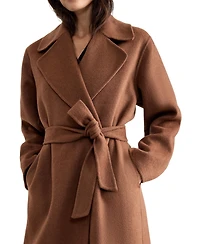 Phase Eight Women's Darcy Double-Face Belted Wrap Coat