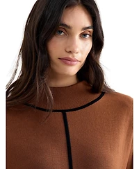 Phase Eight Women's Hallie Mock-Neck Long-Sleeve Sweater Dress