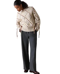 Whistles Women's High-Rise Straight-Leg Trouser