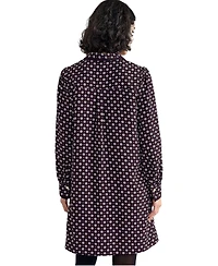 Phase Eight Women's Pamela Foulard A-Line Long-Sleeve Dress