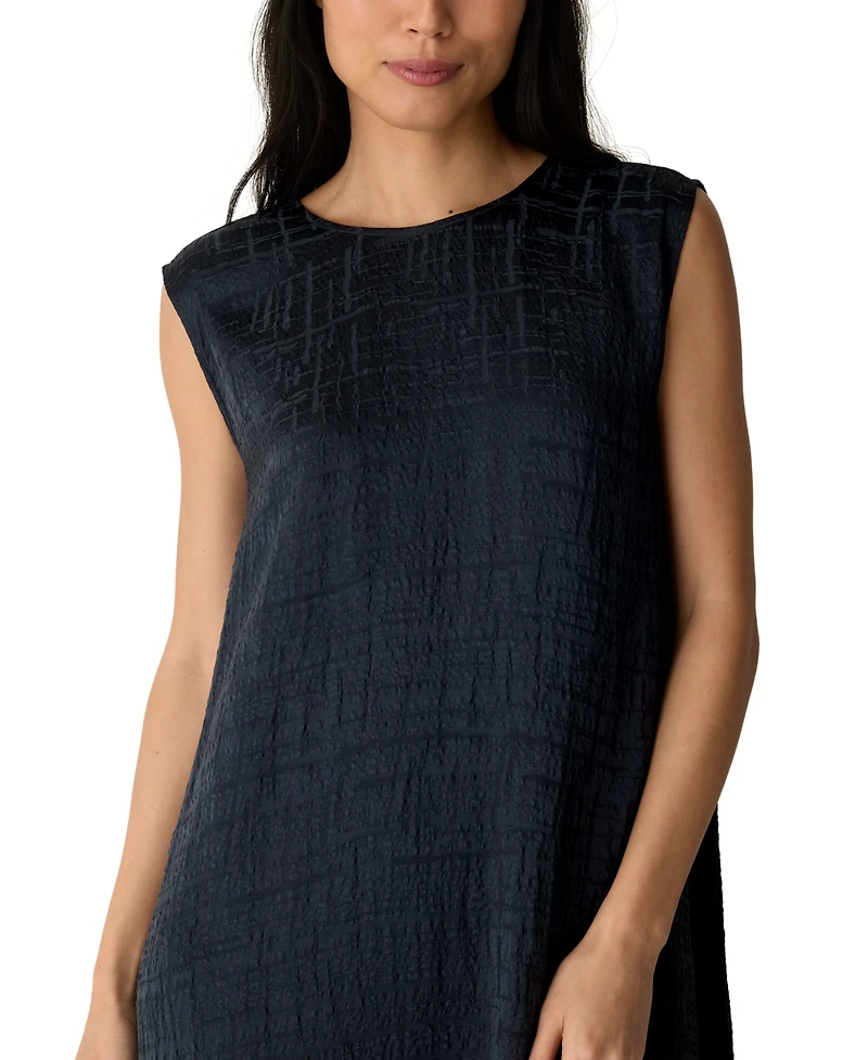 Eileen Fisher Women's Silk Sleeveless Maxi Dress