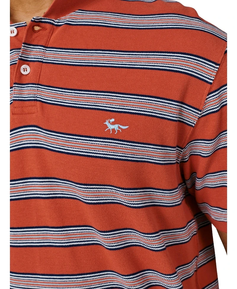 Aubin Men's Blair Pique Stripe Polo Shirt