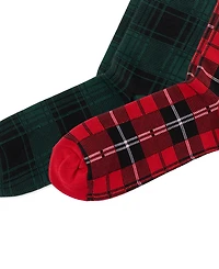 Polo Ralph Lauren Men's Classic Tartan Slack Ribbed-Cuff Crew Socks, 2-Pack