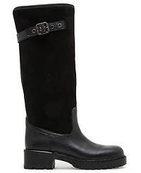 Steve Madden Women's Ramble Wide-Calf Lug Sole Riding Boots