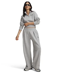 Under Armour Women's Rival Pleated Varsity Wide-Leg Relaxed-Fit Sweatpants