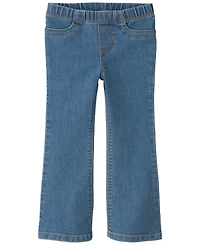 Carter's Toddler Girls' 2T-5T Plaid Flare-Leg Button-Front Long-Sleeve Top and Denim Pants Set