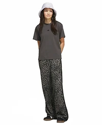 adidas Women's Dayready High-Rise Wide-Leg Leopard-Print Pants