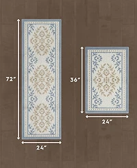 Laura Ashley All Loop Tufted Skid-Resistant 2-Piece Rug Set