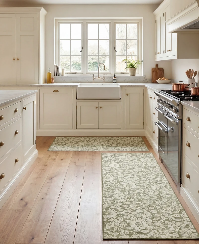Laura Ashley Oastbrook Flowers Floral 2-Piece Rug Set