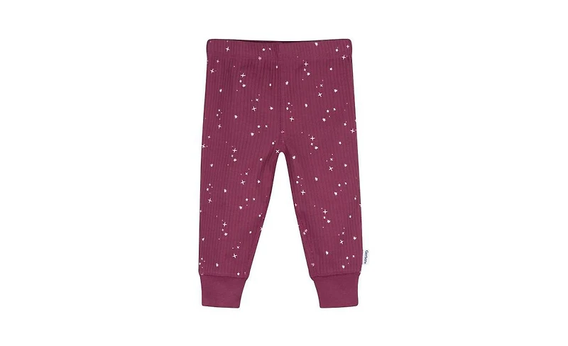 Gerber Baby Girls 0M - 24M Vanilla Active Pants, 4-Pack