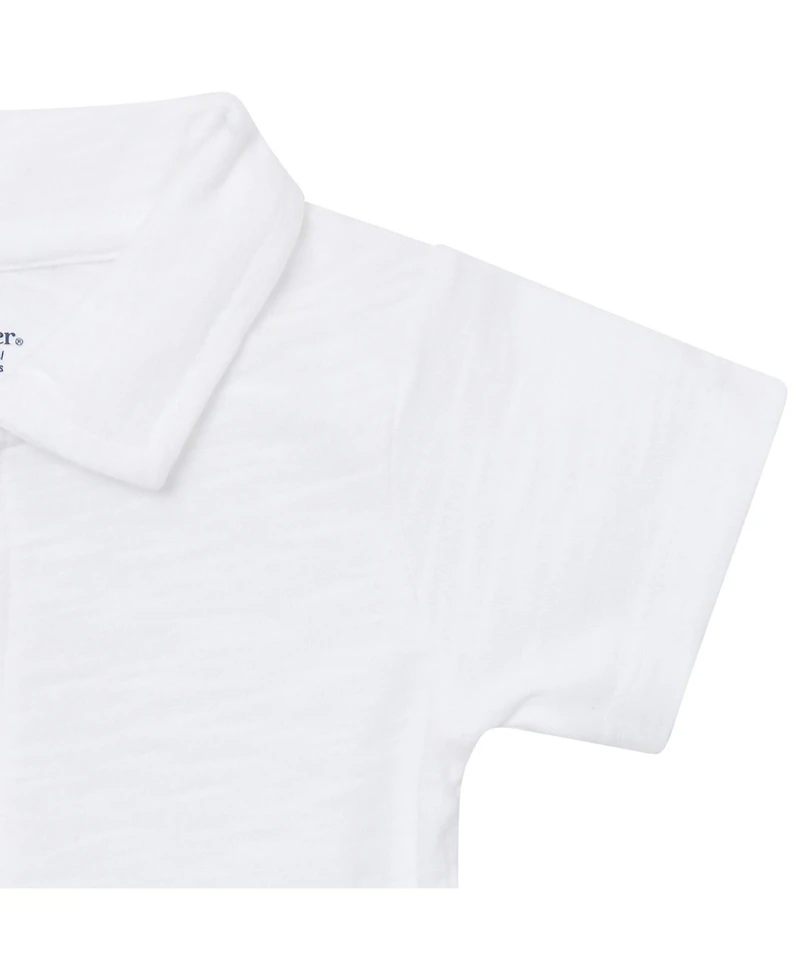Gerber Baby Boys' Polo Bodysuit ( New Born to 18 M )