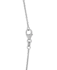 Macy's Lab-Grown Diamond Flower Shape Pendant Necklace (1-1/5 ct. t.w.) in 14k White Gold