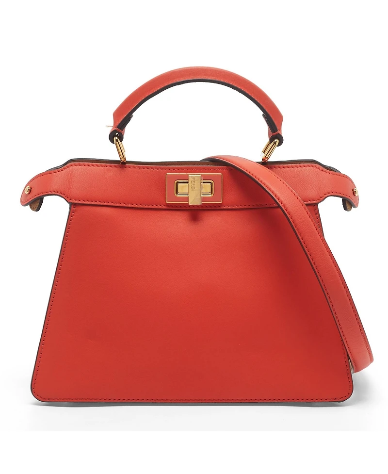 Pre-Owned Fendi Women's Peekaboo Iseeu Leather Satchel