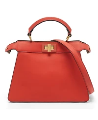 Pre-Owned Fendi Women's Peekaboo Iseeu Leather Satchel
