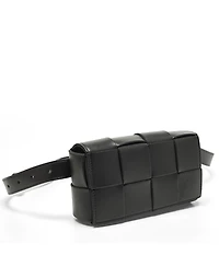 Pre-Owned Bottega Veneta Women's Cassette Mini Intrecciato Leather Belt Bag