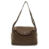 Pre-Owned Hermes Women's Lindy 34 Palladium Finish Togo Leather Shoulder