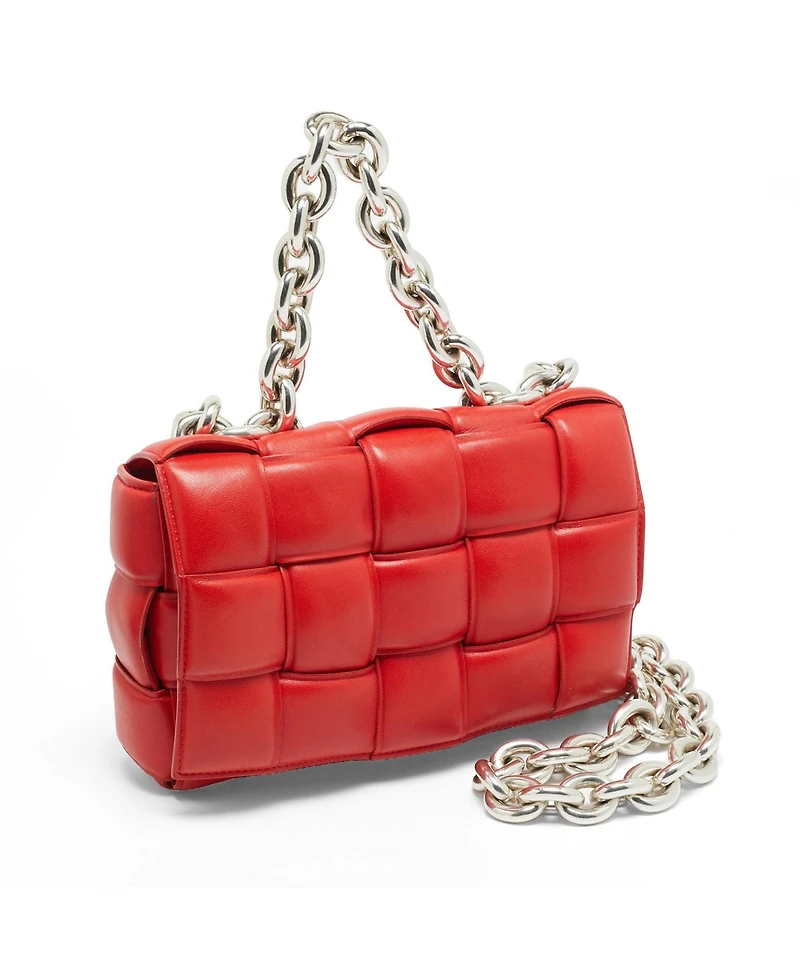 Pre-Owned Bottega Veneta Women's Padded Cassette Leather Chain Shoulder Bag