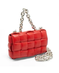 Pre-Owned Bottega Veneta Women's Padded Cassette Leather Chain Shoulder Bag