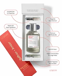 Lovery Plus Saffron + Amber Eau de Parfum Perfume Set - 3.4fl oz Women Perfume Gift Set with Mini Perfume and Free Gift Sample