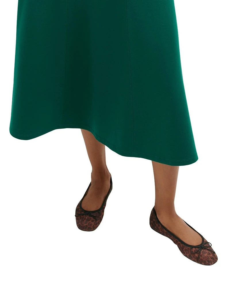 Finery London Women's Mae High-Waisted A-Line Midi Skirt