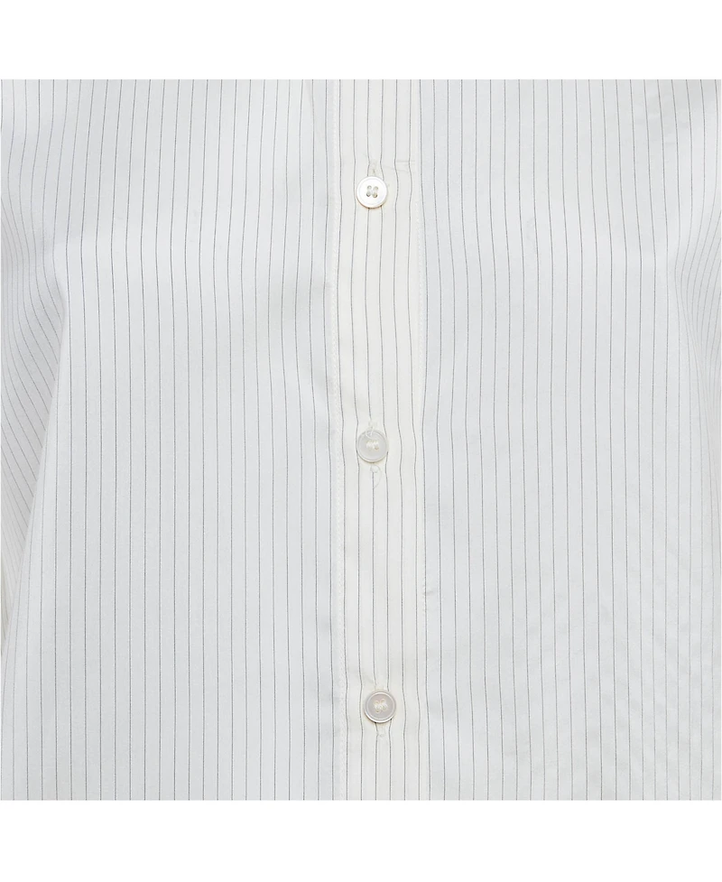 Stella McCartney Women's Striped Long-Sleeve Silk Shirt