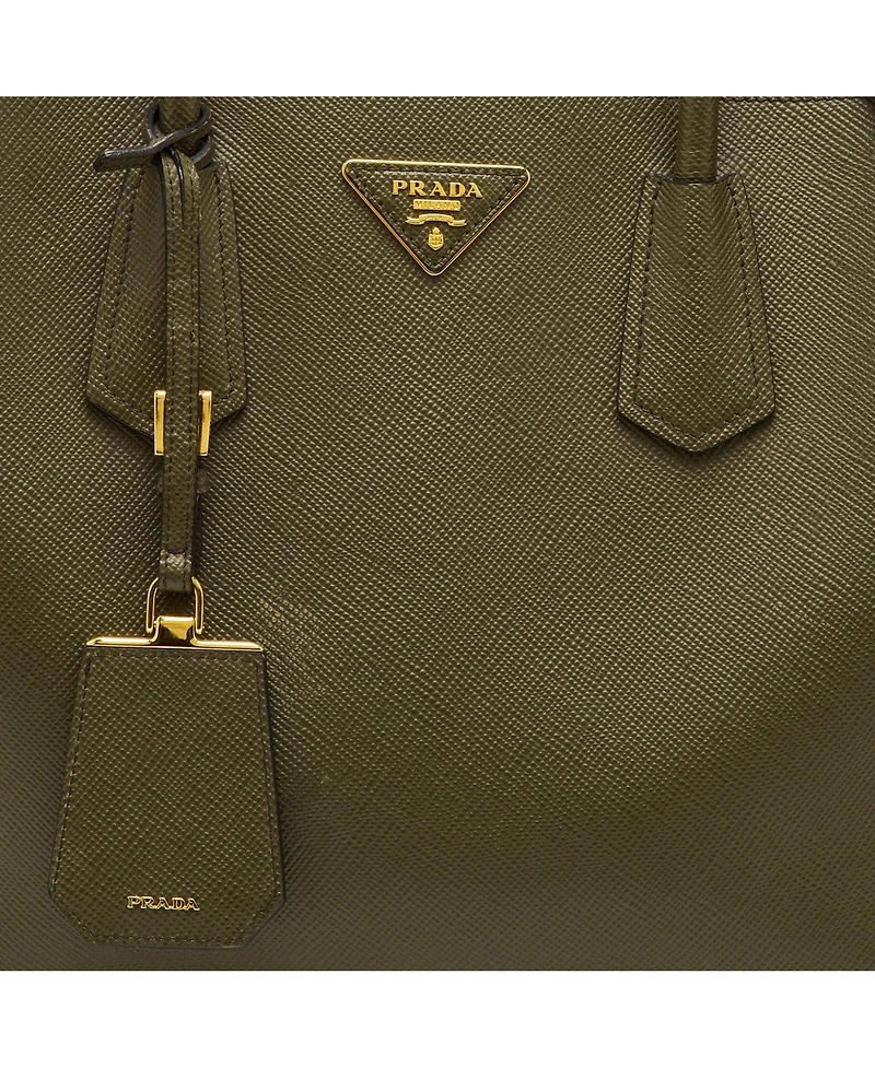 Pre-Owned Prada Women's Medium Saffiano Cuir Leather Double Tote