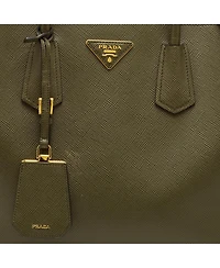 Pre-Owned Prada Women's Medium Saffiano Cuir Leather Double Tote