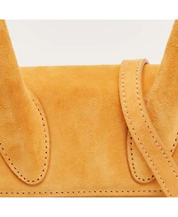 Pre-Owned Jacquemus Women's Le Chiquito Moyen Suede Top Handle Bag