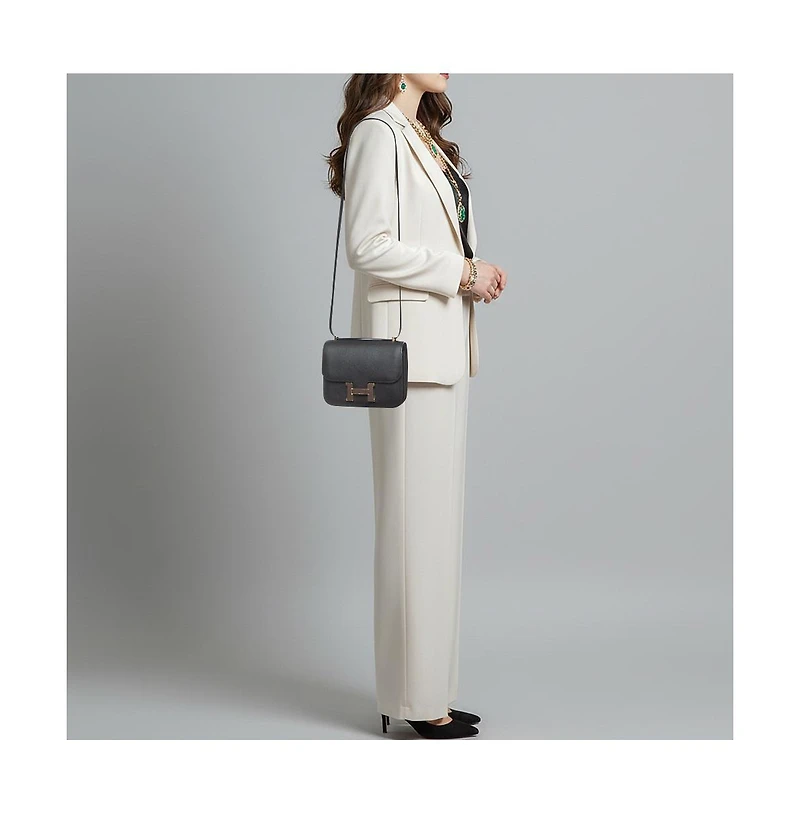 Pre-Owned Hermes women's Birkin 40 Bag in Taurillon Clemence Leather