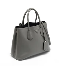 Pre-Owned Prada Women's Saffiano Cuir Leather Double Tote Bag