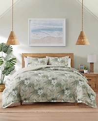 Tommy Bahama Home Beachway Blooms Reversible Breathable Cotton Medium Warmth 3-Piece Comforter Set, King