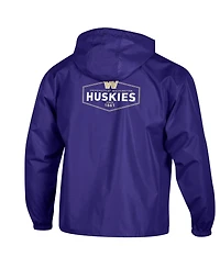 Champion Men's Purple Washington Huskies Delay Packable Half-Zip Jacket