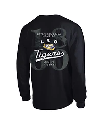 Champion Men's Black Lsu Tigers Laminated All-Star Long Sleeve T-Shirt