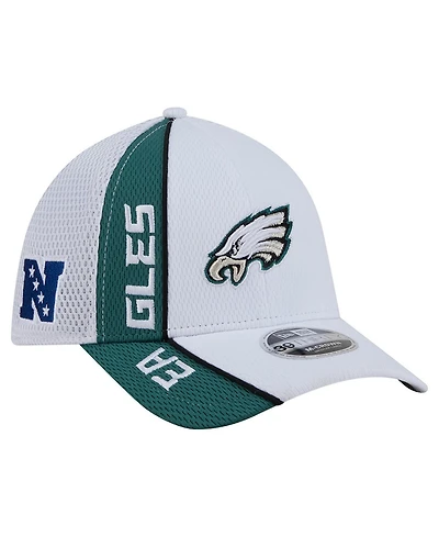 New Era Men's White/Midnight Green Philadelphia Eagles Dash 39THIRTY Flex Hat