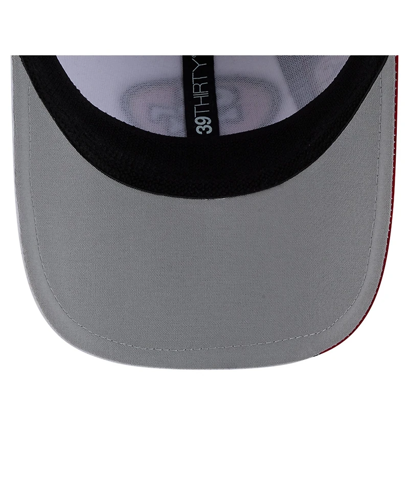 New Era Men's White/Scarlet San Francisco 49ers Dash 39THIRTY Flex Hat