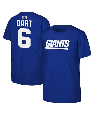 Outerstuff Boy's and Girl's 4-20 New York Giants Jaxson Dart T-Shirt