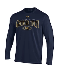 Under Armour Men's Georgia Tech Yellow Jackets Screen Print Graphics Long Sleeve T-Shirt