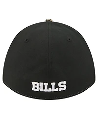 New Era Men's Camo/Black Buffalo Bills Team Collection Real Tree 39THIRTY M-Crown A-Frame Flex Hat