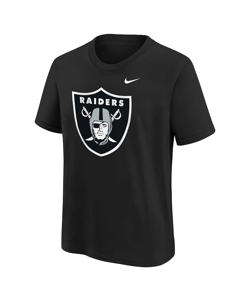 Nike Boys' and Girls' Las Vegas Raiders Crewneck Screen Print T-Shirt