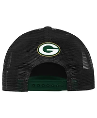 Outerstuff Big Boys and Girls Green Bay Packers Handoff Foam-Front-Panel Trucker Hat