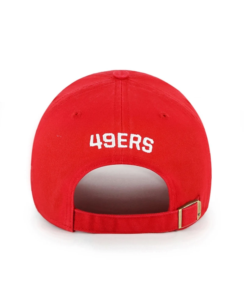 '47 Brand Women's Scarlet San Francisco 49ers Finely Clean Up Adjustable Hat