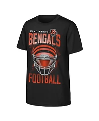 Outerstuff Boys' and Girls' 4-16 Cincinnati Bengals Full Gear Crewneck T-Shirt