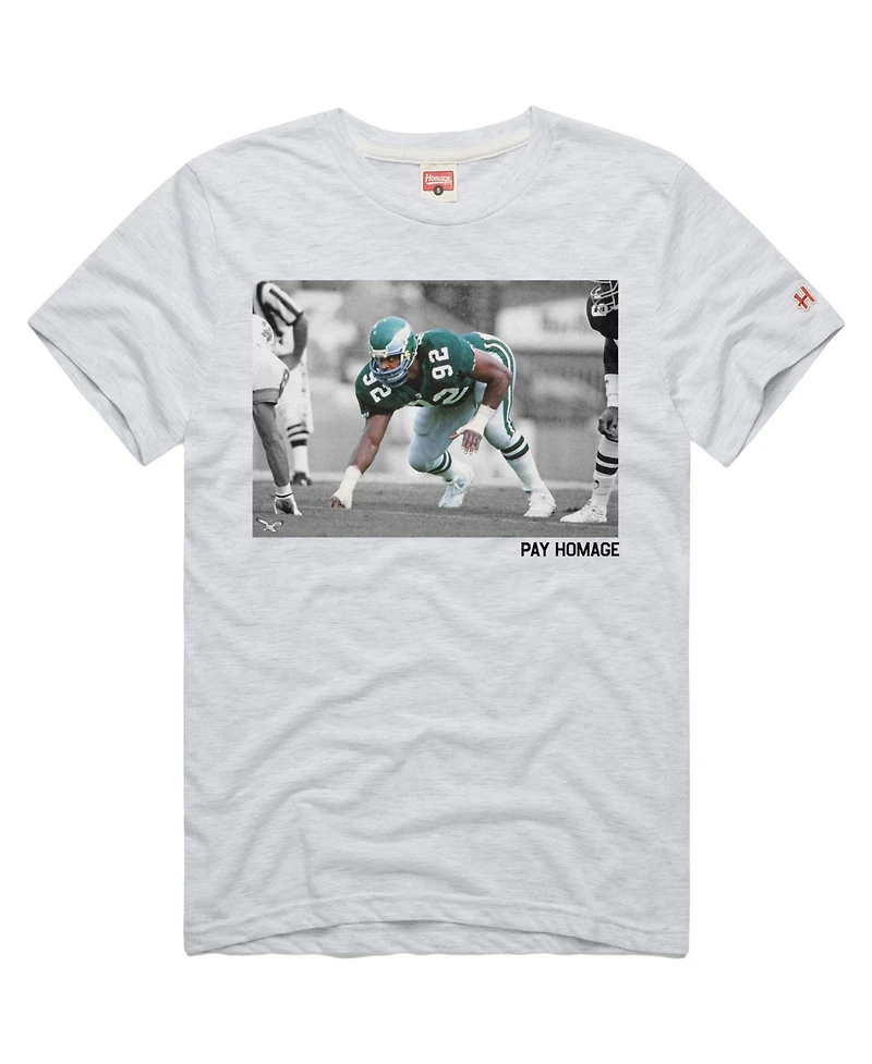 Homage Men's and Women's Philadelphia Eagles Reggie White Pay Tri-Blend T-Shirt