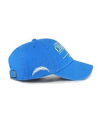 '47 Brand Men's Powder Blue Los Angeles Chargers Throwback Graphic Clean Up Adjustable Hat