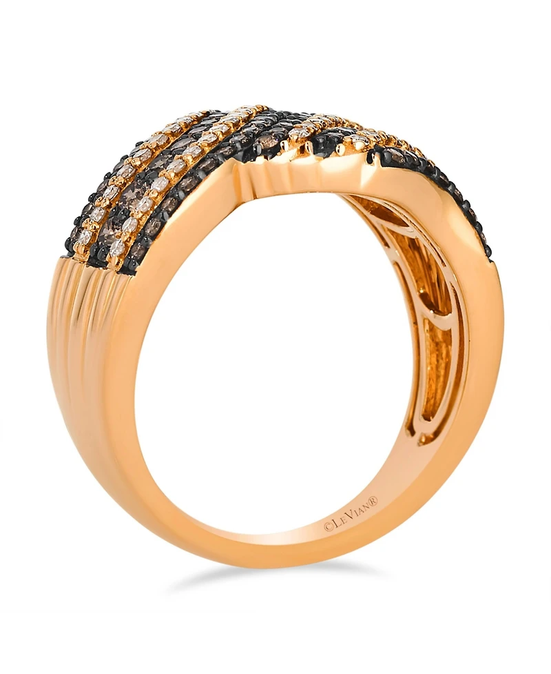 Le Vian Nude Diamond (0.27 ct. t.w.) & Chocolate Diamond (0.59 ct. t.w.) Ring in 14k Strawberry Gold