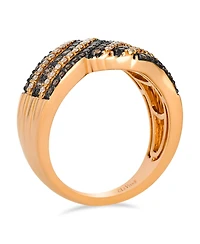 Le Vian Nude Diamond (0.27 ct. t.w.) & Chocolate Diamond (0.59 ct. t.w.) Ring in 14k Strawberry Gold