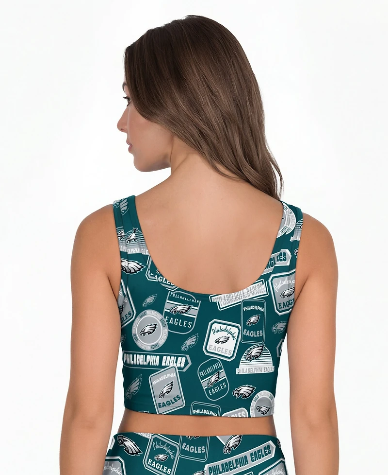 Concepts Sport Women's Philadelphia Eagles Grady Wireless Allover-Print Bralette