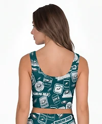 Concepts Sport Women's Philadelphia Eagles Grady Wireless Allover-Print Bralette